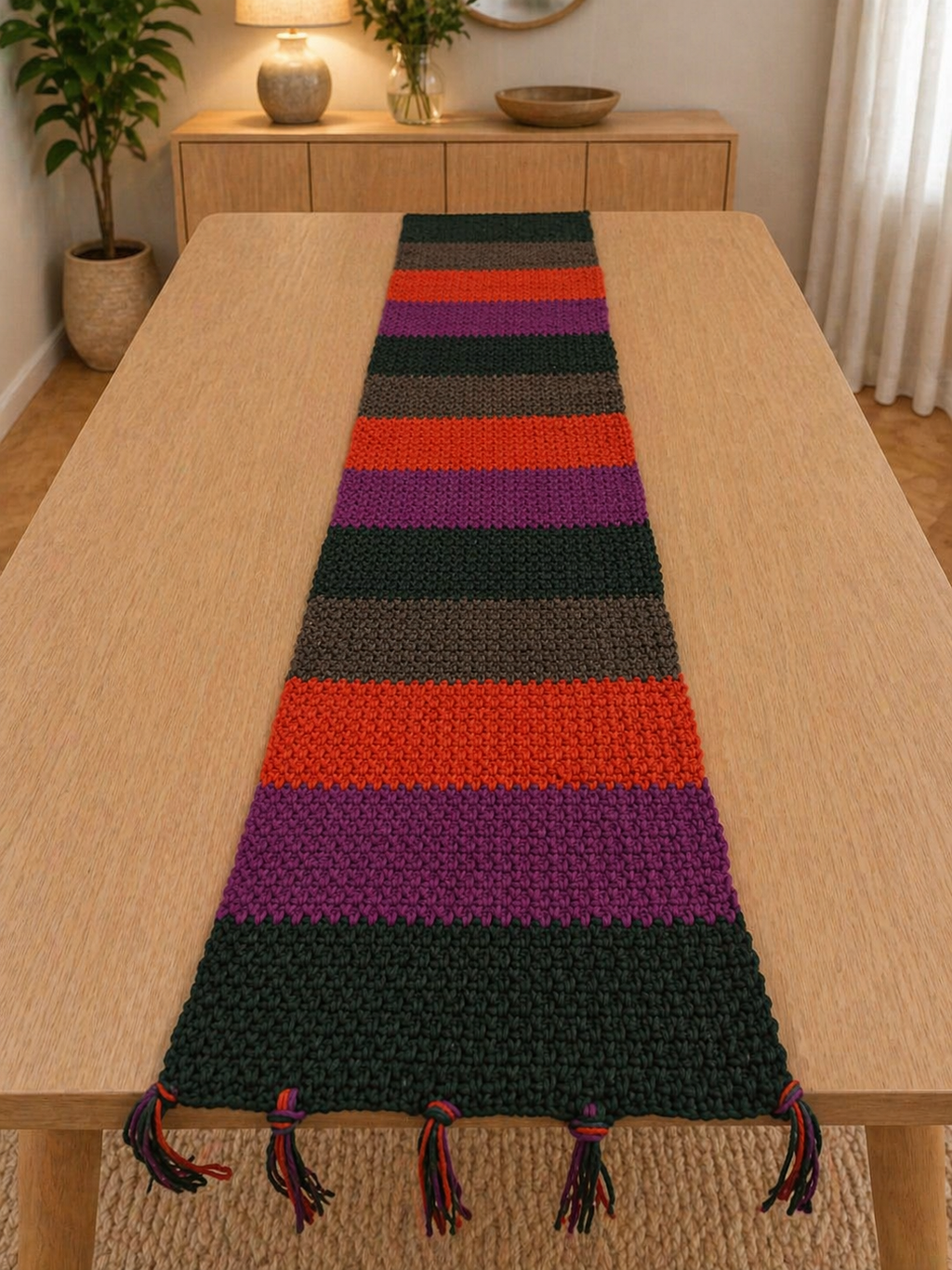 "Ovela Spice Set" Table runner with 4 placemats set