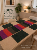 "Ovela Spice Set" Table runner with 4 placemats set