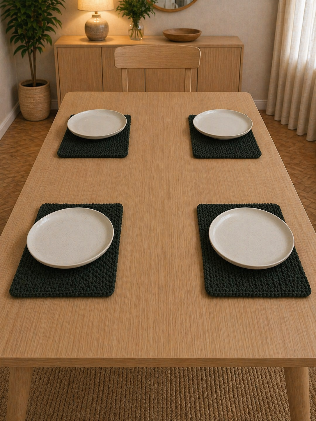 "Ovela Spice Set" Table runner with 4 placemats set