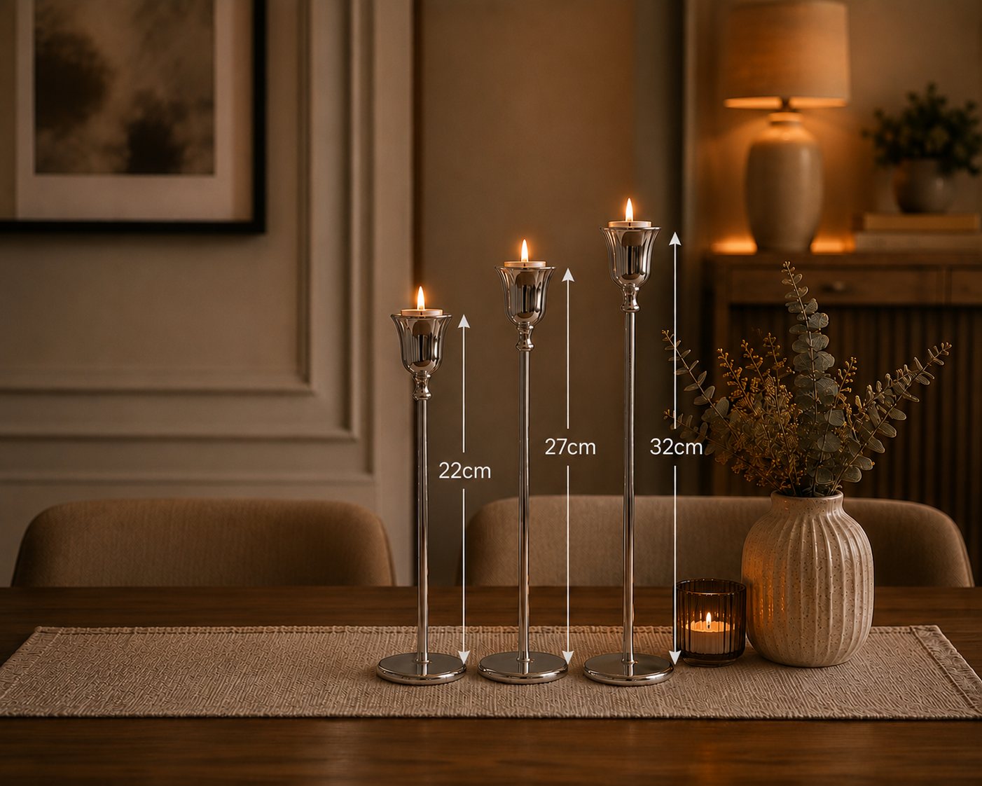 Aria Candle Holder Set (3 or 6 pieces)