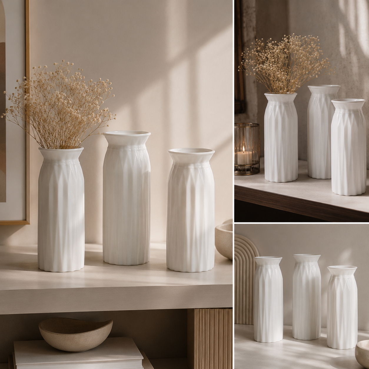 Verve Vase Set - 1 or 2 or 3 pieces