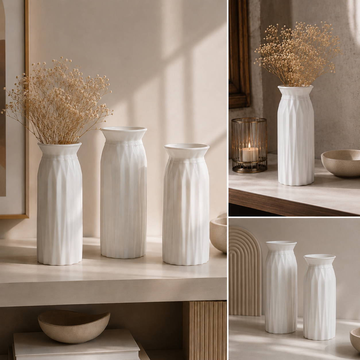 Verve Vase Set - 1 or 2 or 3 pieces