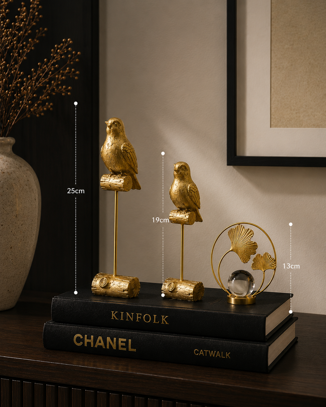 Golden Songybirds with Solis Crystal