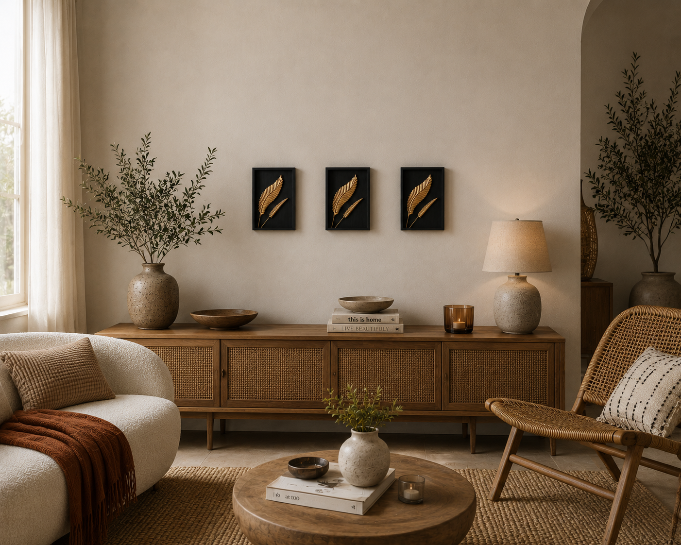 Ovela Verde Wall decor - ( 3 pieces)