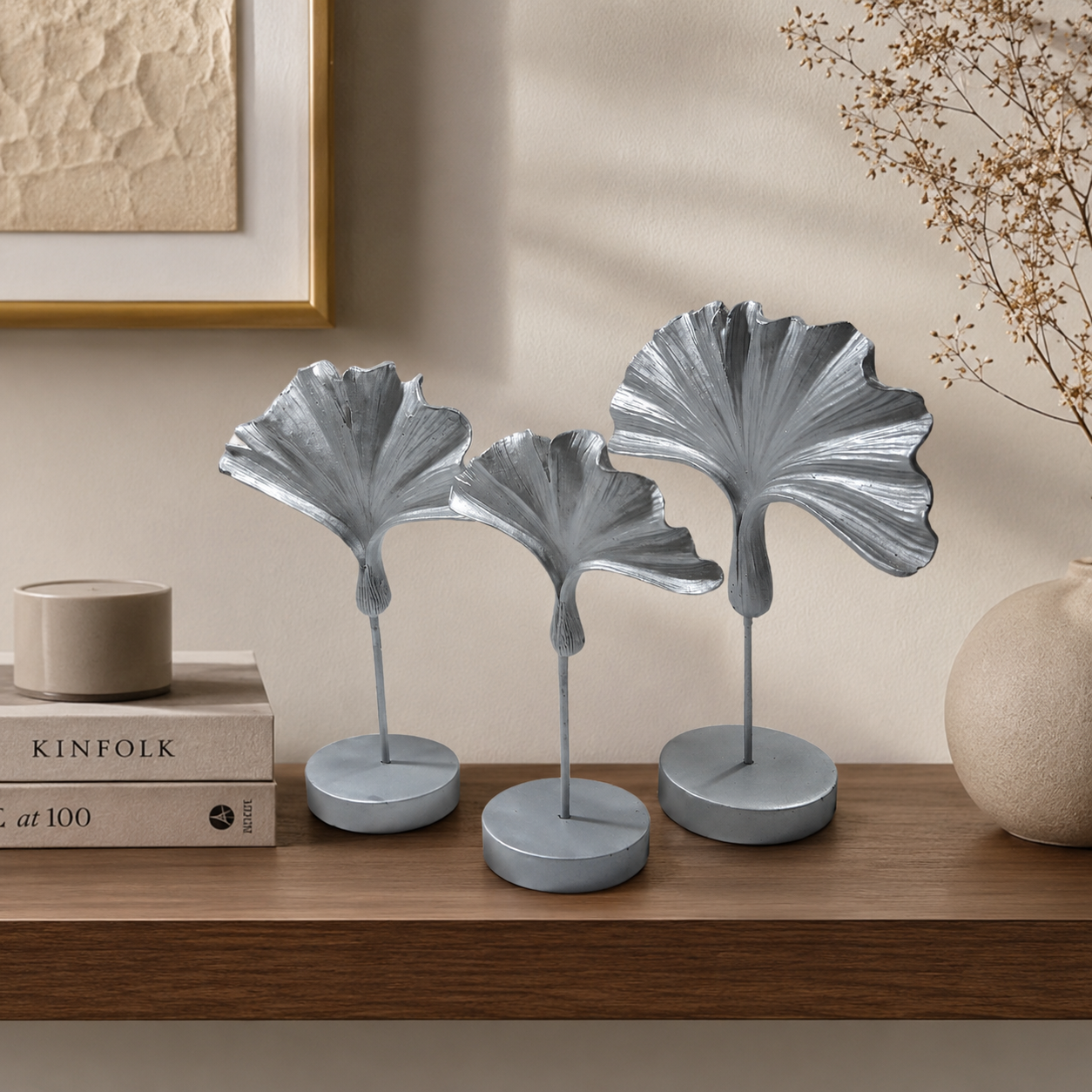 Ovela Ginko Silver - Set of 3