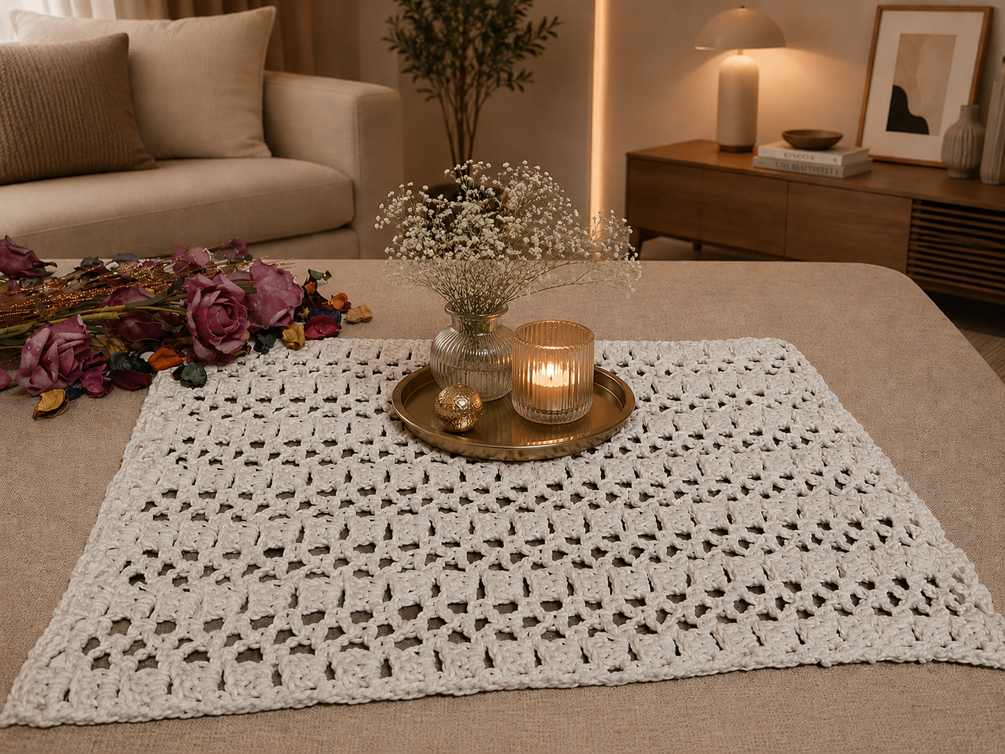 Ovela Cove - مفرش طاولة وسط - قطعة مركزية