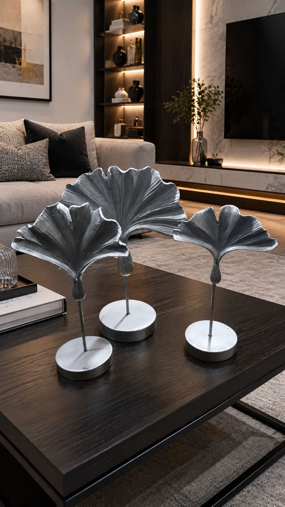 Ovela Ginko Silver (Set of 3)