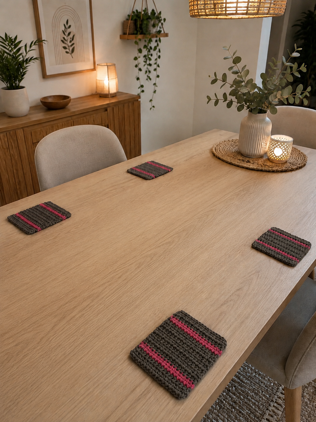 "Ovela Rouge Coasters" set (4/5/6 items)