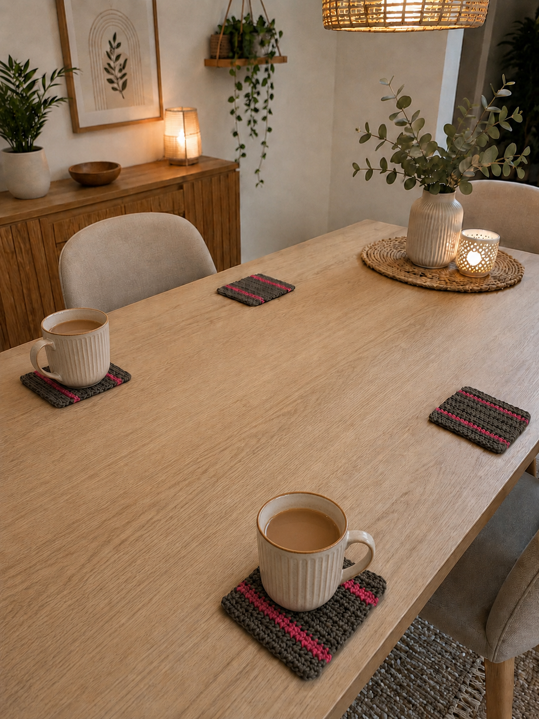 "Ovela Rouge Coasters" set (4/5/6 items)