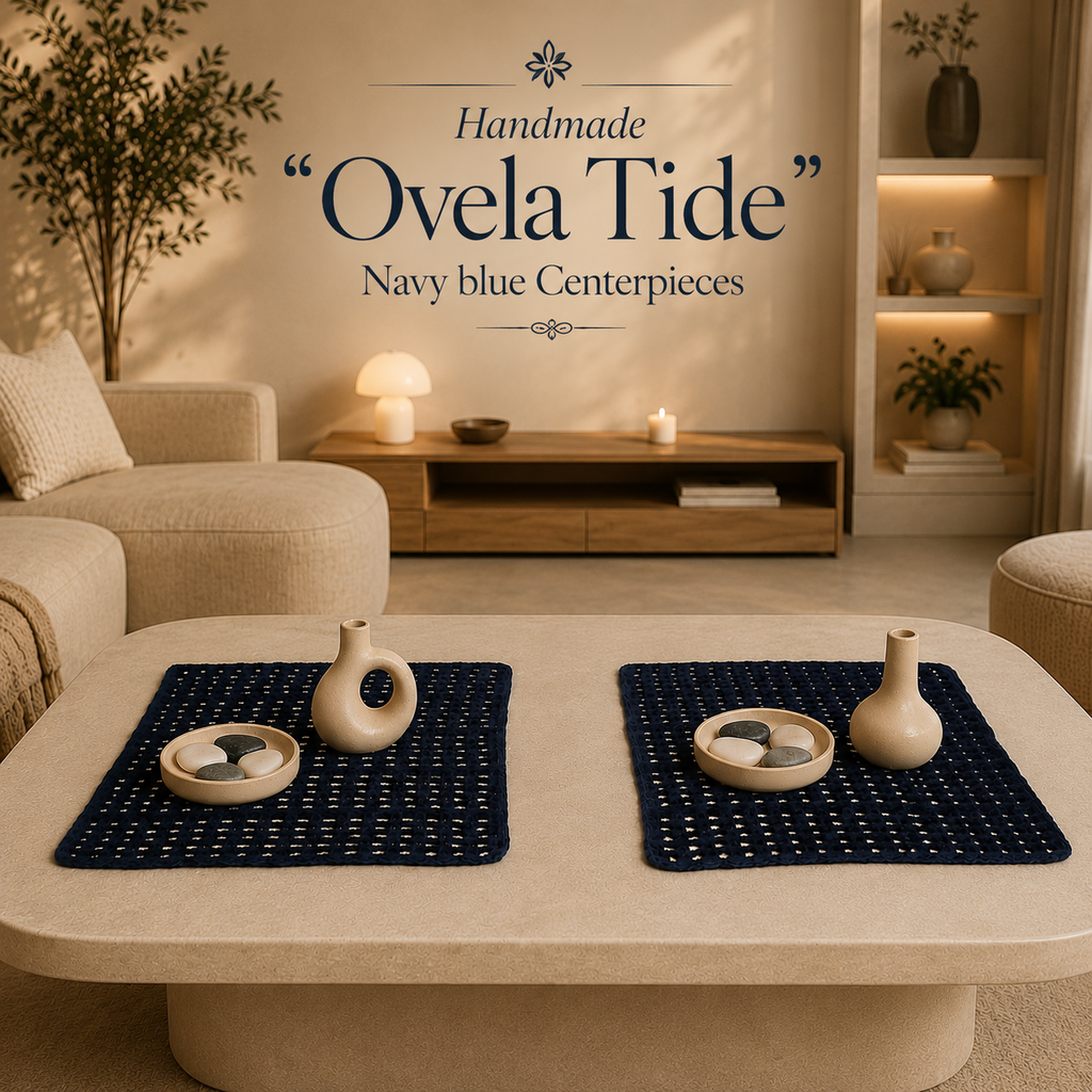 "Ovela Tide" Navy blue  Centerpieces set (2 pieces)