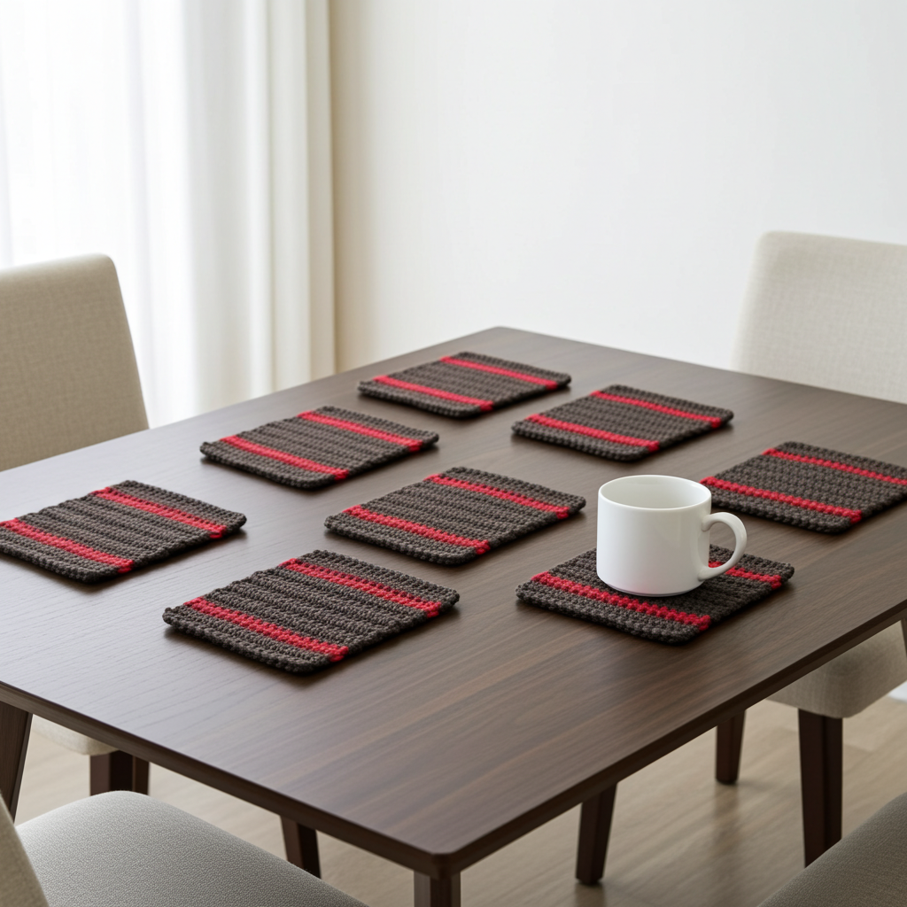 "Ovela Rouge Coasters" set (4/5/6 items)