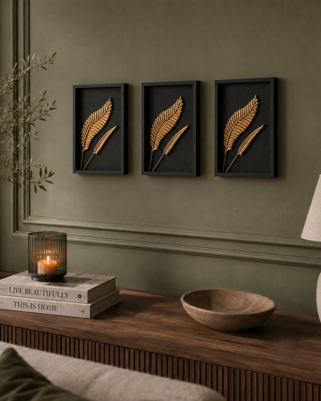 Ovela Verde Wall decor - ( 3 pieces)