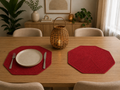 Ovela Scarlet Weave Set (placemats (set of 2))