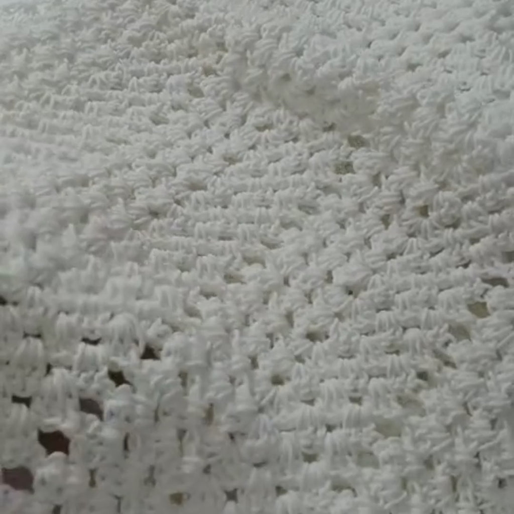 Handmade ,"Ovela Ivory" white table runner