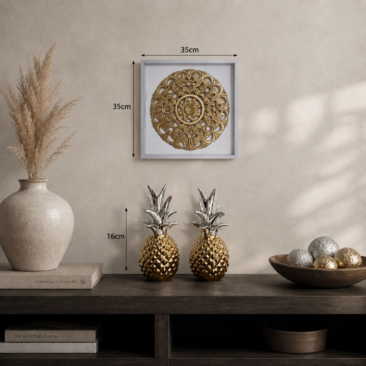 Azalea Wall decor with Tropics pineapples